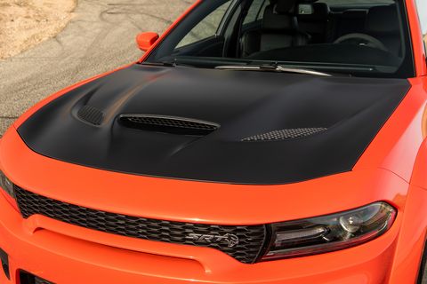 Dodge Charger SRT Hellcat style Hood Panel with 3-scoops  2015-2023